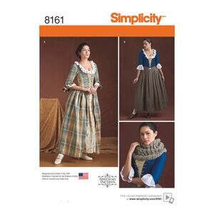 Simplicity 8161 Women's 18th Century H5 sizes 6 - 14